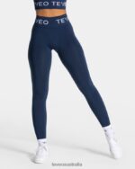 Clothing TEVEO Signature Scrunch Leggings Dark blue Women 2HL08D64 - Image 2