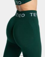 Clothing TEVEO Signature Scrunch Leggings Dark green Women 2HL08D63 - Image 4