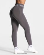Clothing TEVEO Signature Scrunch Leggings Graphite Women 2HL08D62 - Image 2