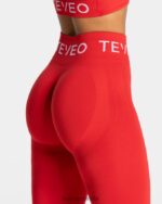 Clothing TEVEO Signature Scrunch Leggings Red Women 2HL08D60 - Image 4