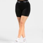 Clothing TEVEO Signature Scrunch Short Black Women 2HL08D194
