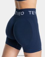 Clothing TEVEO Signature Scrunch Short Dark blue Women 2HL08D186 - Image 4