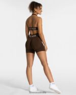 Clothing TEVEO Signature Scrunch Short Dark brown Women 2HL08D189 - Image 5