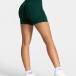 Clothing TEVEO Signature Scrunch Short Dark green Women 2HL08D188