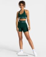 Clothing TEVEO Signature Scrunch Short Dark green Women 2HL08D188 - Image 3