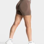 Clothing TEVEO Signature Scrunch Short Mocha Women 2HL08D192