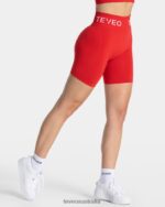 Clothing TEVEO Signature Scrunch Short Red Women 2HL08D187 - Image 2