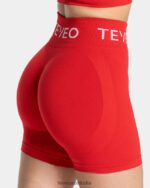 Clothing TEVEO Signature Scrunch Short Red Women 2HL08D187 - Image 4
