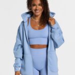Clothing TEVEO Statement Oversized Jacket Blue Women 2HL08D20