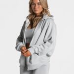 Clothing TEVEO Statement Oversized Jacket Light gray Women 2HL08D24