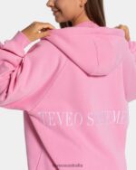 Clothing TEVEO Statement Oversized Jacket Pink Women 2HL08D29 - Image 4