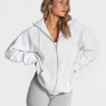 Clothing TEVEO Statement Oversized Jacket White Women 2HL08D33