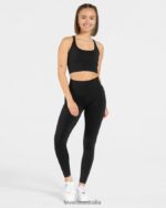 Clothing TEVEO Statement Scrunch Leggings Black Women 2HL08D118 - Image 3