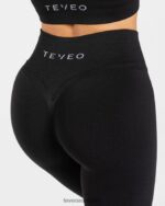 Clothing TEVEO Statement Scrunch Leggings Black Women 2HL08D118 - Image 4