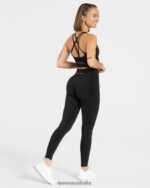 Clothing TEVEO Statement Scrunch Leggings Black Women 2HL08D118 - Image 5
