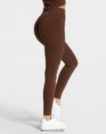 Clothing TEVEO Statement Scrunch Leggings Coffee Women 2HL08D112 - Image 2