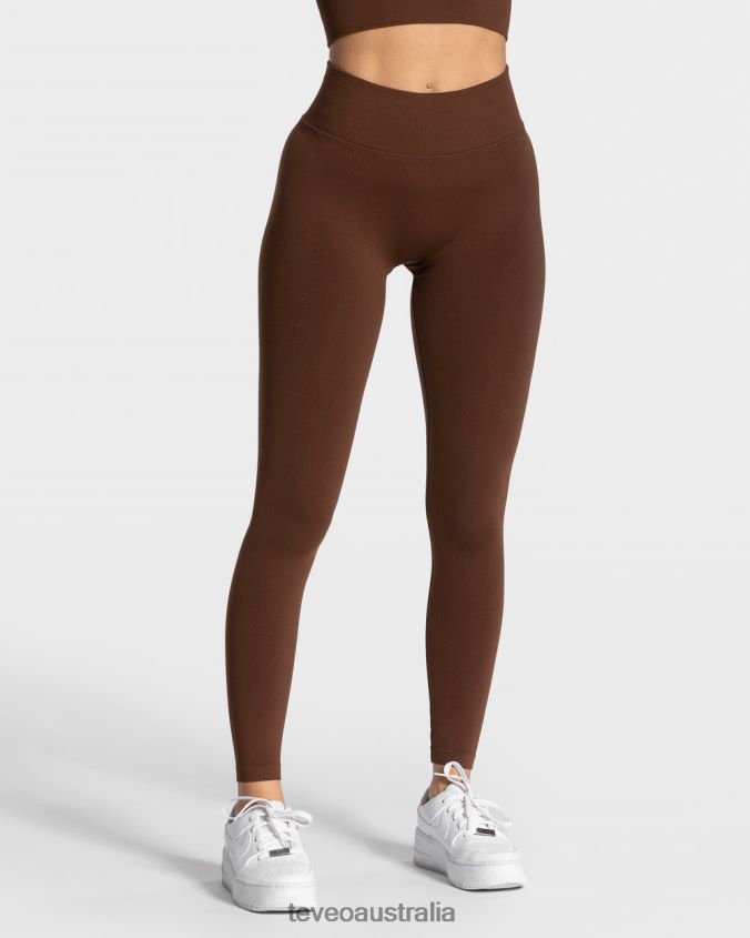 clothing_teveo_statement_scrunch_leggings_coffee_women_2hl08d112.jpg Clothing TEVEO Statement Scrunch Leggings Coffee Women 2HL08D112 - Image 1