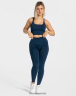 Clothing TEVEO Statement Scrunch Leggings Dark blue Women 2HL08D104 - Image 3