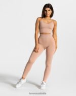 Clothing TEVEO Statement Scrunch Leggings Dusty Pink Women 2HL08D102 - Image 3
