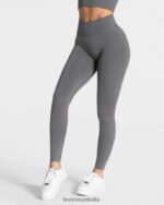 Clothing TEVEO Statement Scrunch Leggings Graphite Women 2HL08D110 - Image 2