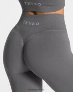 Clothing TEVEO Statement Scrunch Leggings Graphite Women 2HL08D110 - Image 4