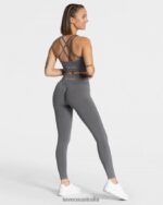 Clothing TEVEO Statement Scrunch Leggings Graphite Women 2HL08D110 - Image 5
