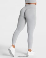 Clothing TEVEO Statement Scrunch Leggings Light gray Women 2HL08D111 - Image 2