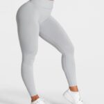 Clothing TEVEO Statement Scrunch Leggings Light gray Women 2HL08D111