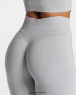 Clothing TEVEO Statement Scrunch Leggings Light gray Women 2HL08D111 - Image 4