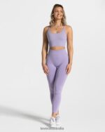 Clothing TEVEO Statement Scrunch Leggings Lilac Women 2HL08D106 - Image 3