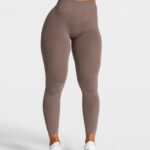 Clothing TEVEO Statement Scrunch Leggings Mocha Women 2HL08D114