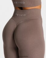 Clothing TEVEO Statement Scrunch Leggings Mocha Women 2HL08D114 - Image 4