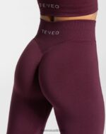 Clothing TEVEO Statement Scrunch Leggings Plum Women 2HL08D115 - Image 4