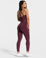 Clothing TEVEO Statement Scrunch Leggings Plum Women 2HL08D115 - Image 5