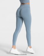Clothing TEVEO Statement Scrunch Leggings Steel blue Women 2HL08D119 - Image 2