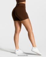 Clothing TEVEO Statement Scrunch Short Coffee Women 2HL08D236 - Image 2