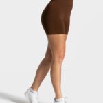 Clothing TEVEO Statement Scrunch Short Coffee Women 2HL08D236