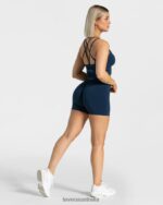 Clothing TEVEO Statement Scrunch Short Dark Blue Women 2HL08D231 - Image 5