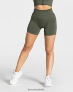 Clothing TEVEO Statement Scrunch Short Khaki Women 2HL08D237
