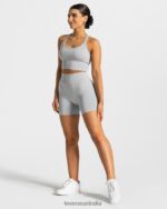 Clothing TEVEO Statement Scrunch Short Light Gray Women 2HL08D235 - Image 3