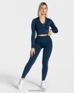 Clothing TEVEO Statement Zip Jacket Dark blue Women 2HL08D168 - Image 3