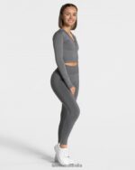 Clothing TEVEO Statement Zip Jacket Graphite Women 2HL08D169 - Image 3