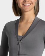 Clothing TEVEO Statement Zip Jacket Graphite Women 2HL08D169 - Image 4