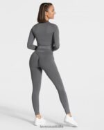 Clothing TEVEO Statement Zip Jacket Graphite Women 2HL08D169 - Image 5