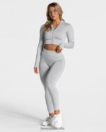 Clothing TEVEO Statement Zip Jacket Light gray Women 2HL08D170 - Image 3