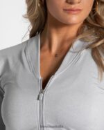 Clothing TEVEO Statement Zip Jacket Light gray Women 2HL08D170 - Image 4