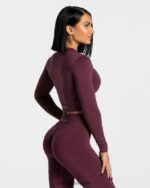 Clothing TEVEO Statement Zip Jacket Plum Women 2HL08D174 - Image 2