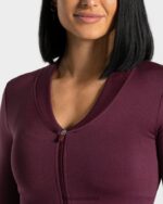 Clothing TEVEO Statement Zip Jacket Plum Women 2HL08D174 - Image 4