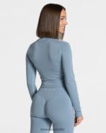 Clothing TEVEO Statement Zip Jacket Steel blue Women 2HL08D177 - Image 2