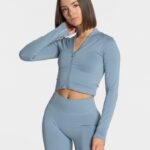 Clothing TEVEO Statement Zip Jacket Steel blue Women 2HL08D177